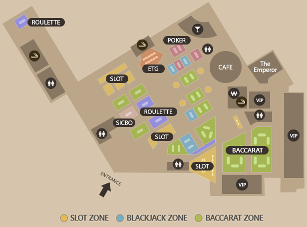 PARADISE CASINO PARADISE CITY FLOOR MAP